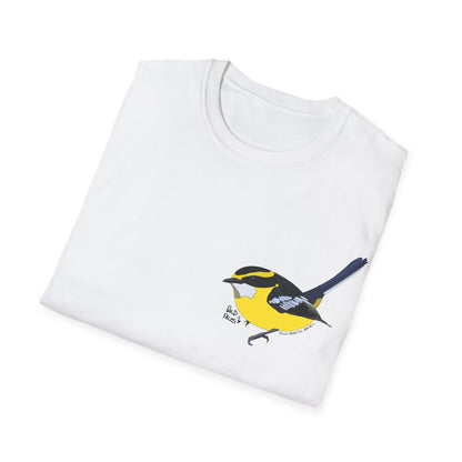 Yellow-breasted Boatbill - Small design - Unisex Softstyle T-Shirt