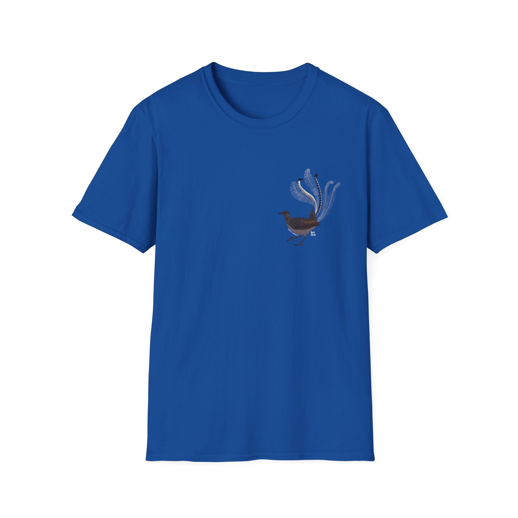Superb Lyrebird - small design - Unisex Softstyle T-Shirt