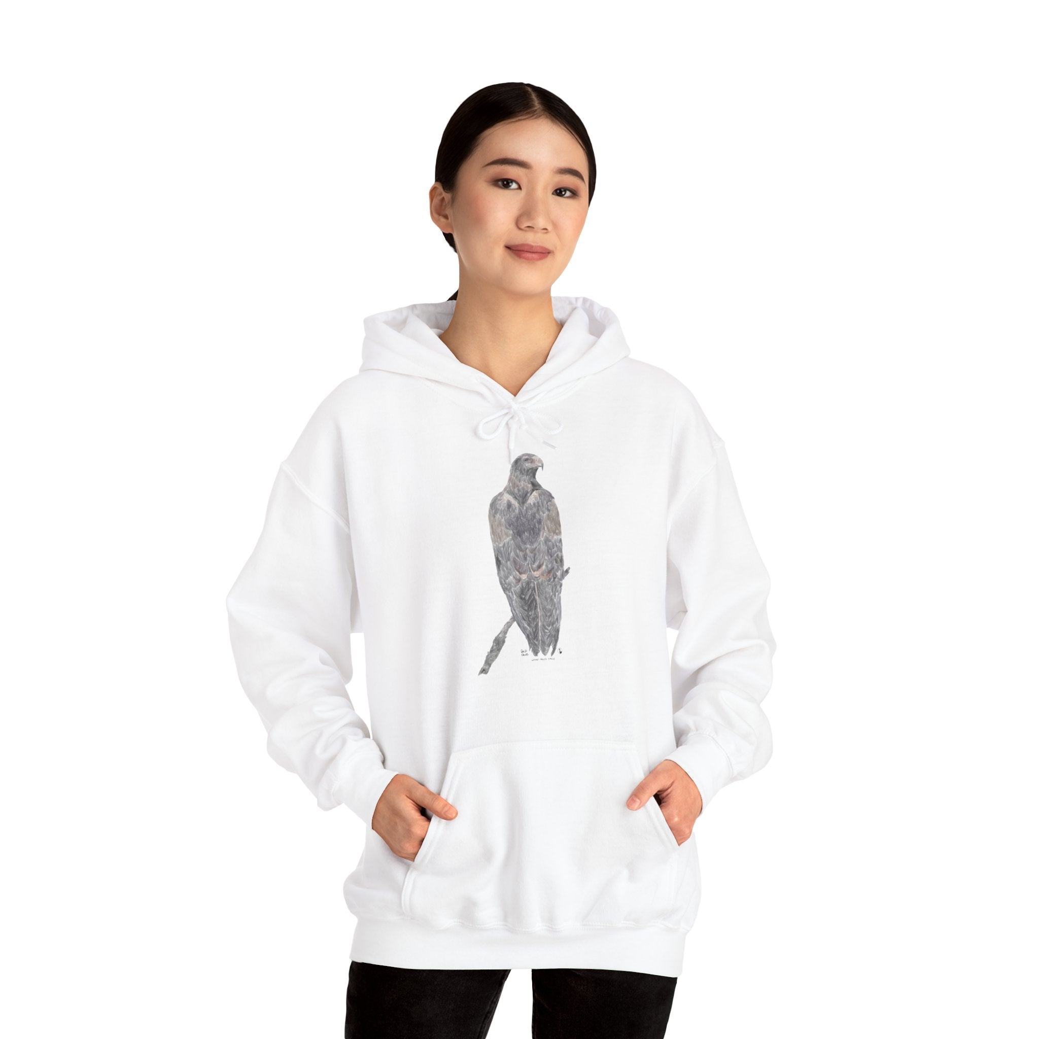 Wedge-tailed Eagle (pastel design) | Unisex Heavy Blend™ Hooded Sweatshirt Printify