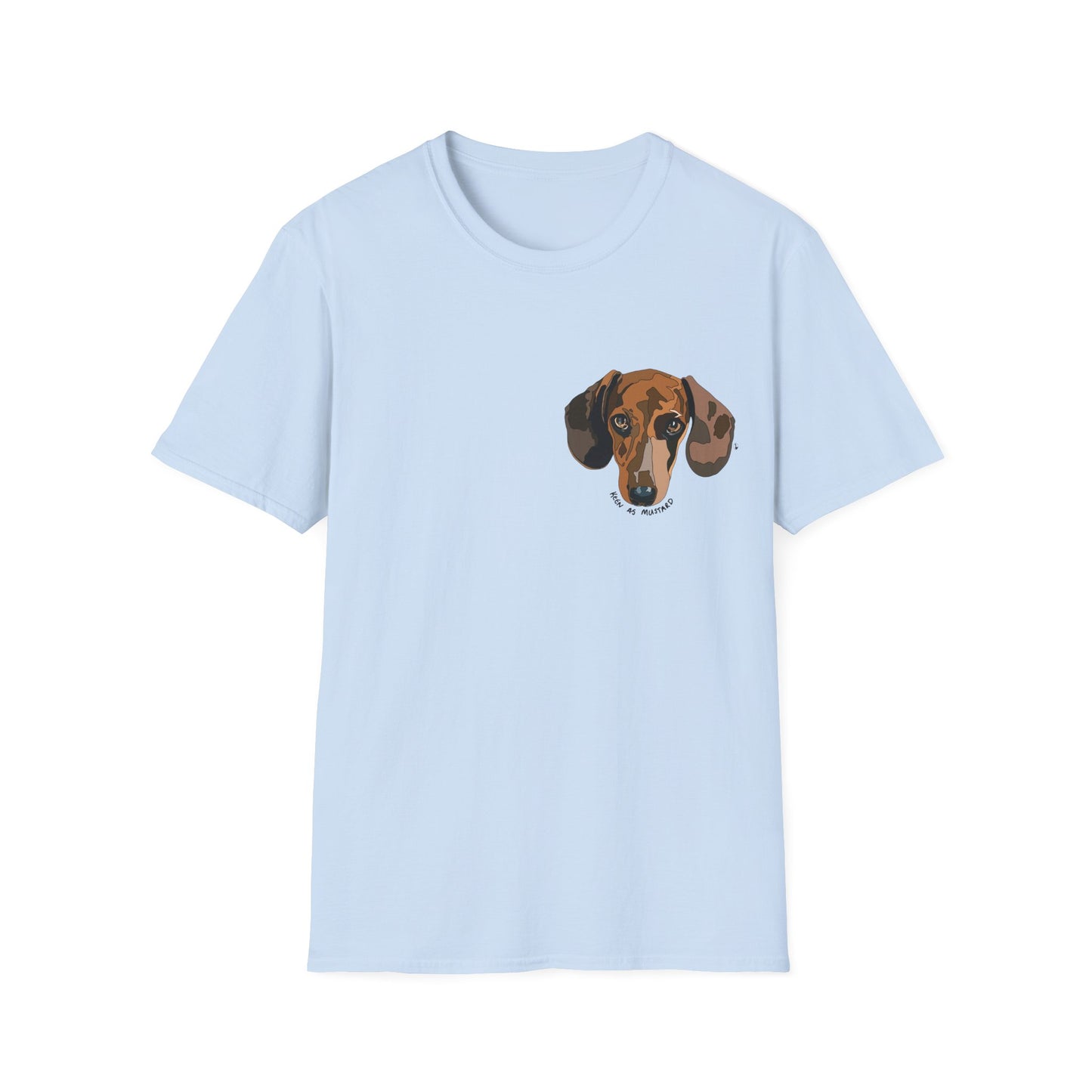 Dachshund (small Keen as mustard) - Unisex Softstyle T-Shirt