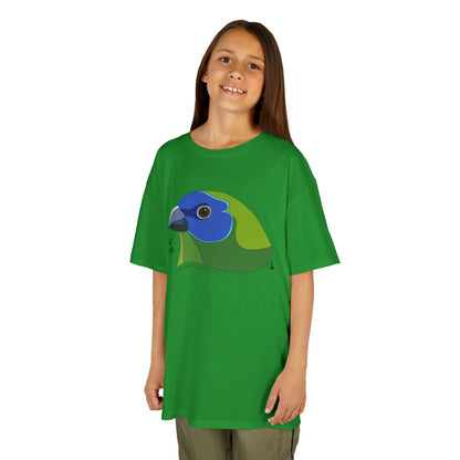 Blue-faced Parrotfinch | Kids Heavy Cotton™ Tee