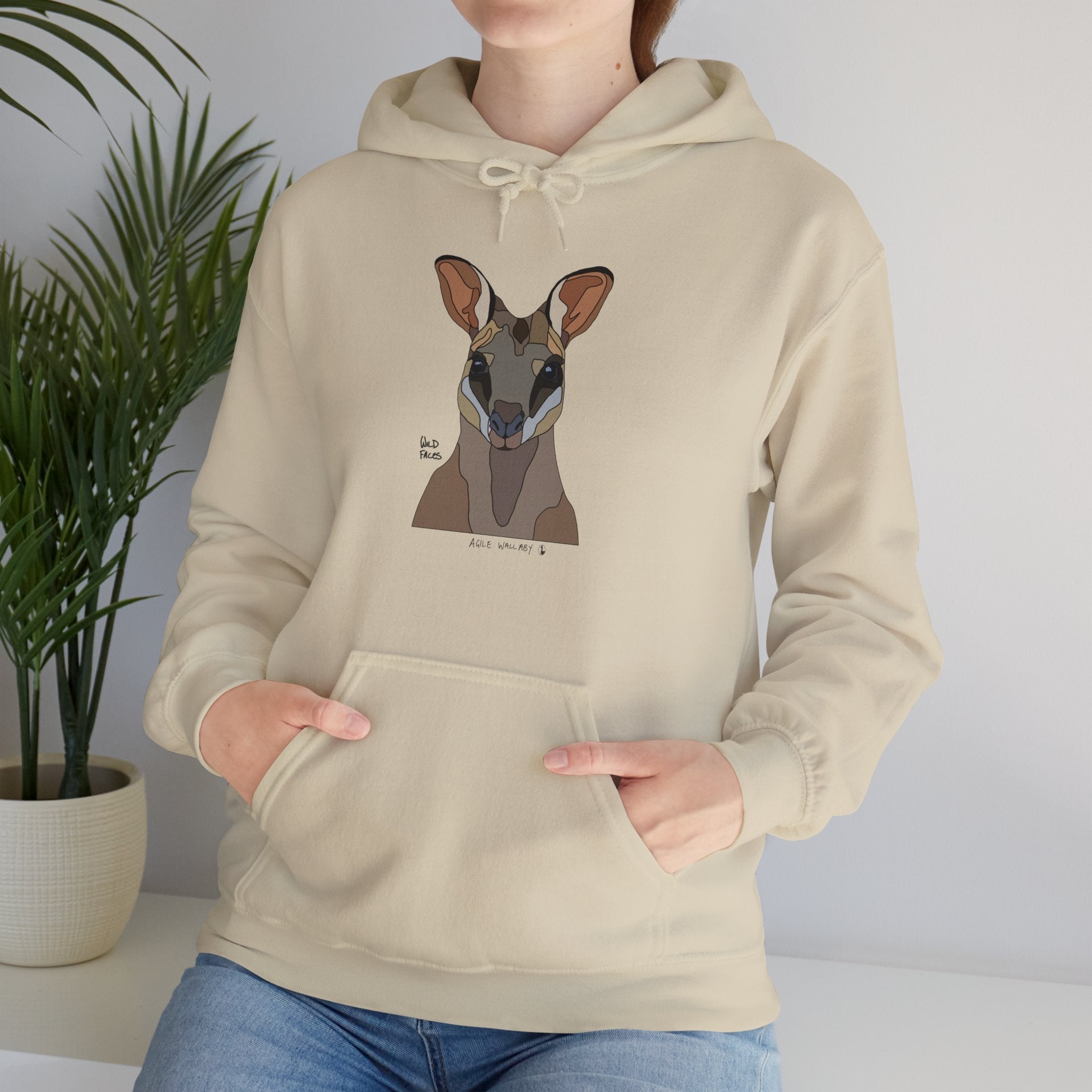 Agile Wallaby | Unisex Heavy Blend™ Hooded Sweatshirt Printify