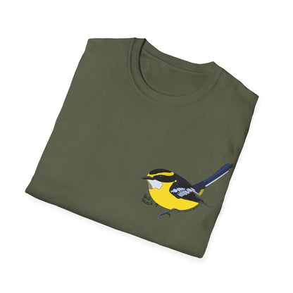 Yellow-breasted Boatbill - Small design - Unisex Softstyle T-Shirt