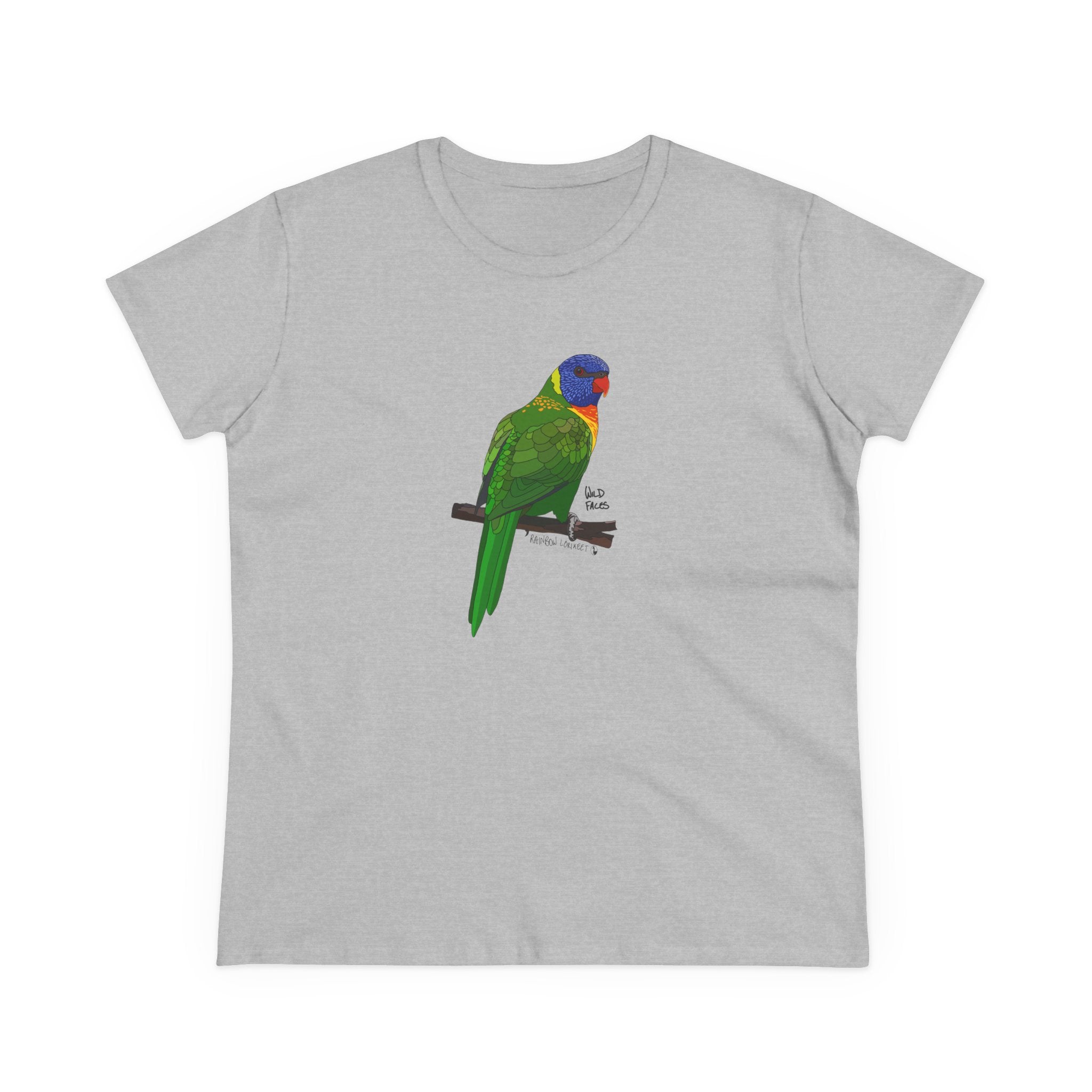 Rainbow Lorikeet - Women's Midweight Cotton Tee