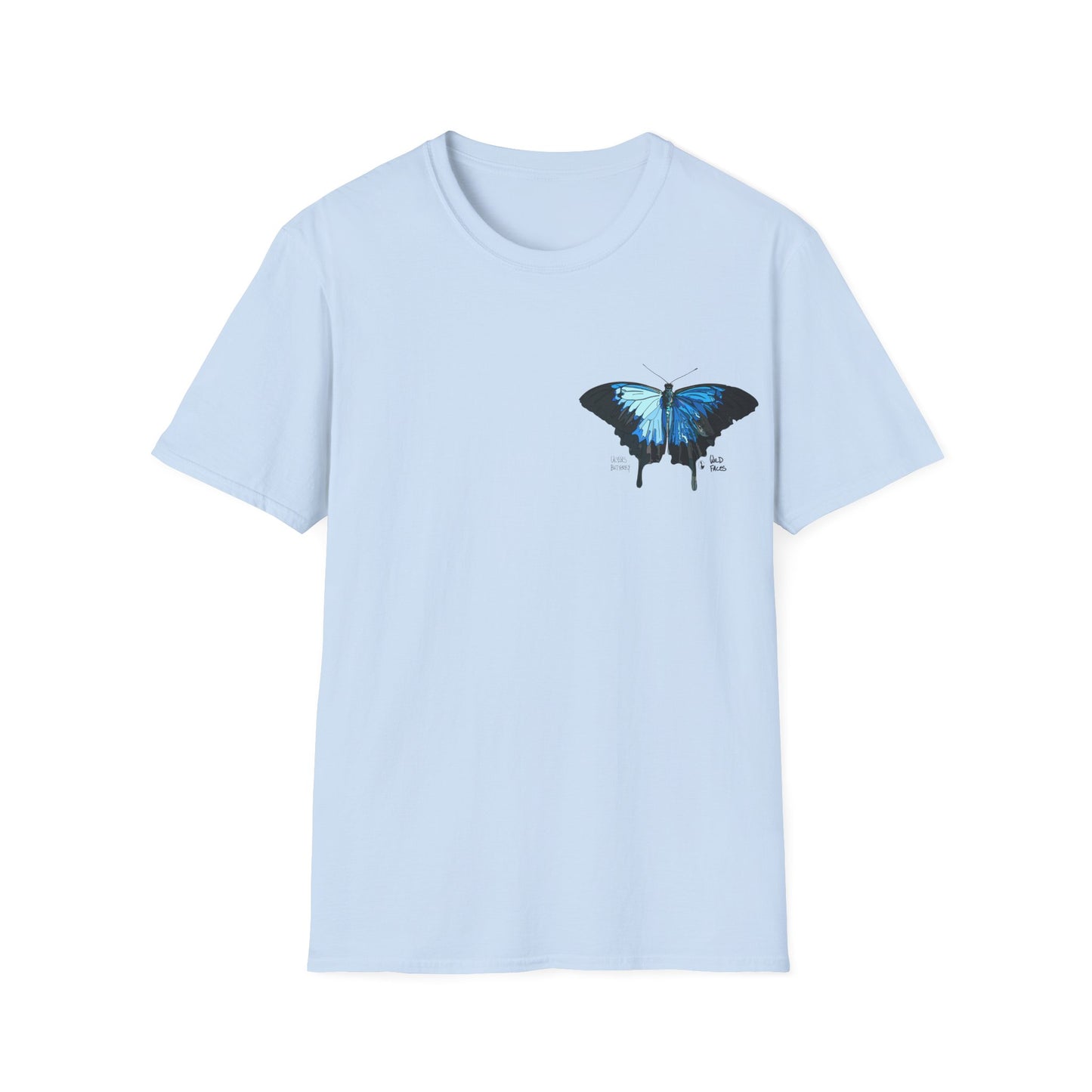 Ulysses Butterfly - Small design - Unisex Softstyle T-Shirt Printify