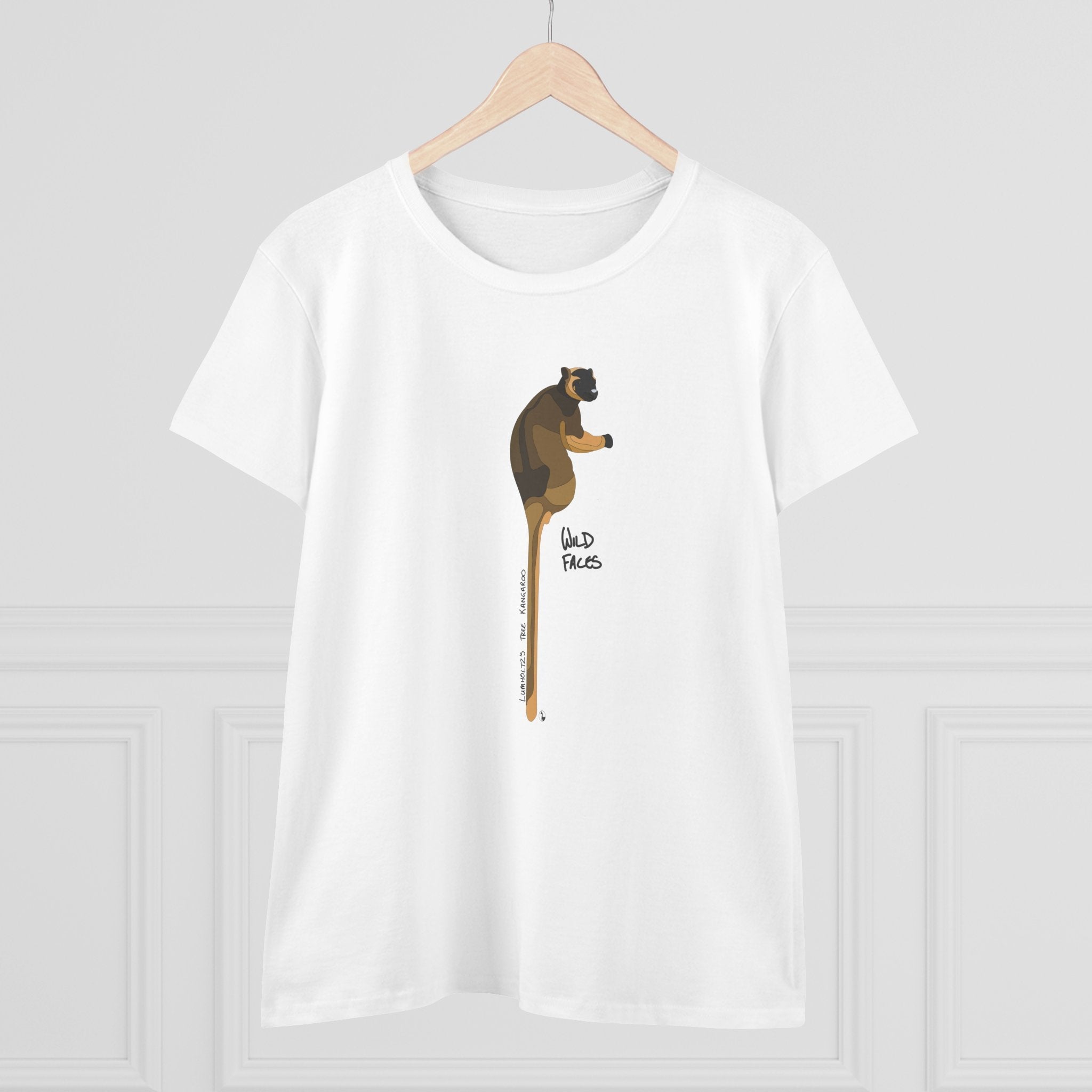 Lumholtz's Tree Kangaroo - Women's Midweight Cotton Tee Printify