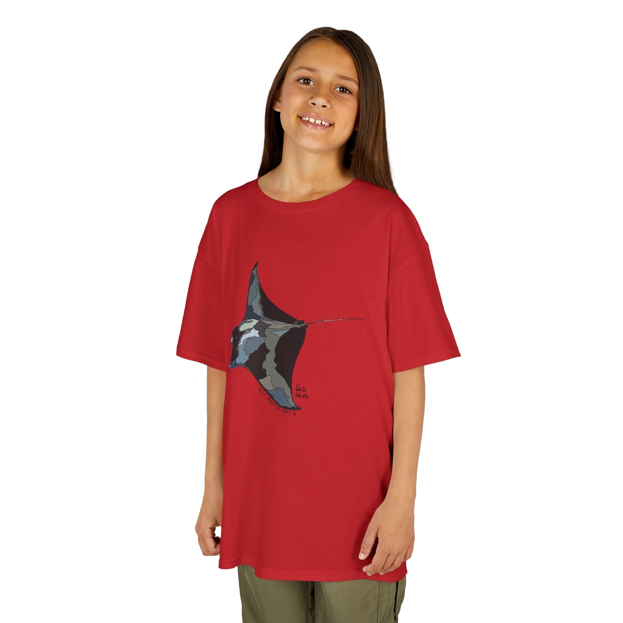Reef Manta Ray| Kids Heavy Cotton™ Tee Printify