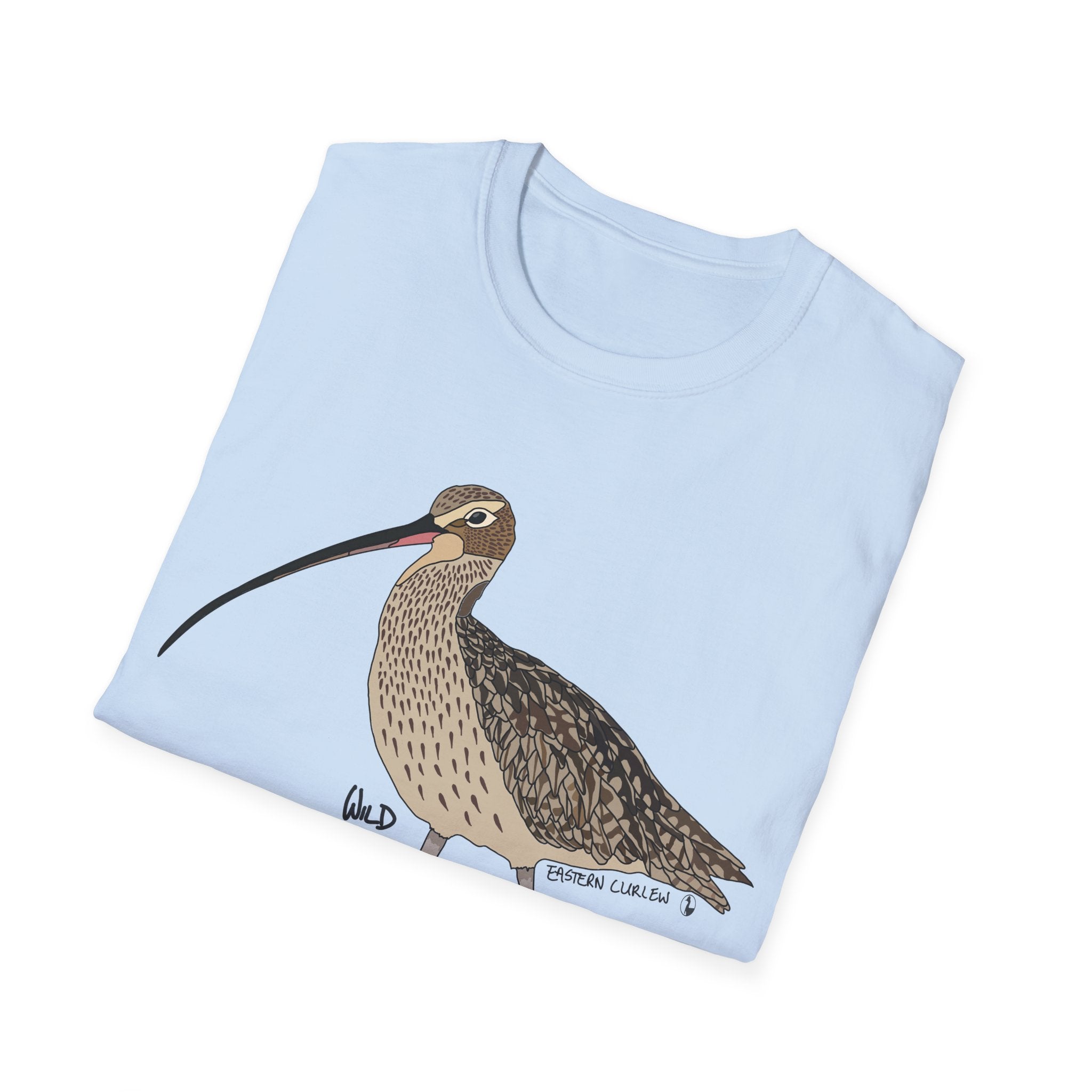 Eastern Curlew- Unisex Softstyle T-Shirt Printify