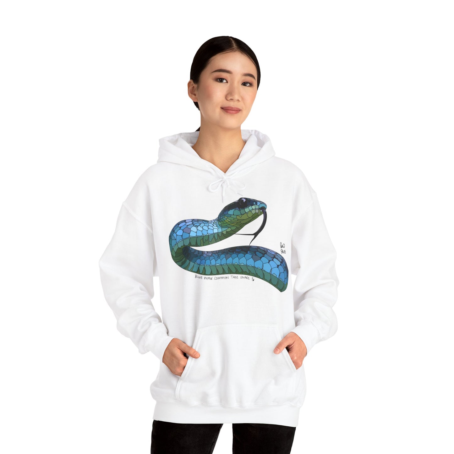 Blue Phase Common Tree-snake | Unisex Heavy Blend™ Hooded Sweatshirt