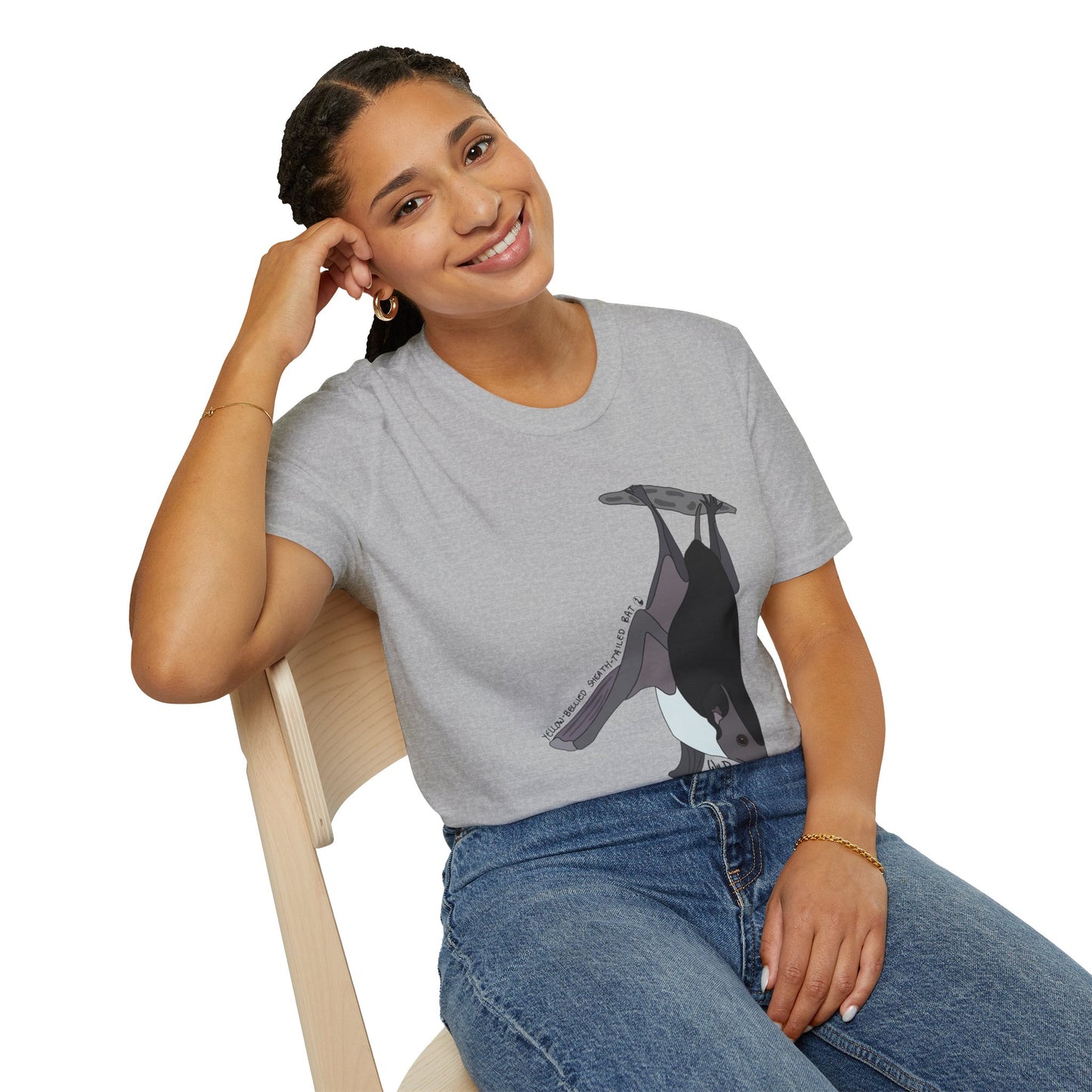 Yellow-bellied Sheath-tailed Bat - Unisex Softstyle T-Shirt