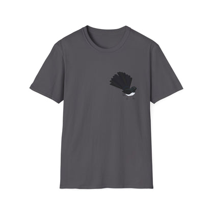 Willy Wagtail - Small design - Unisex Softstyle T-Shirt