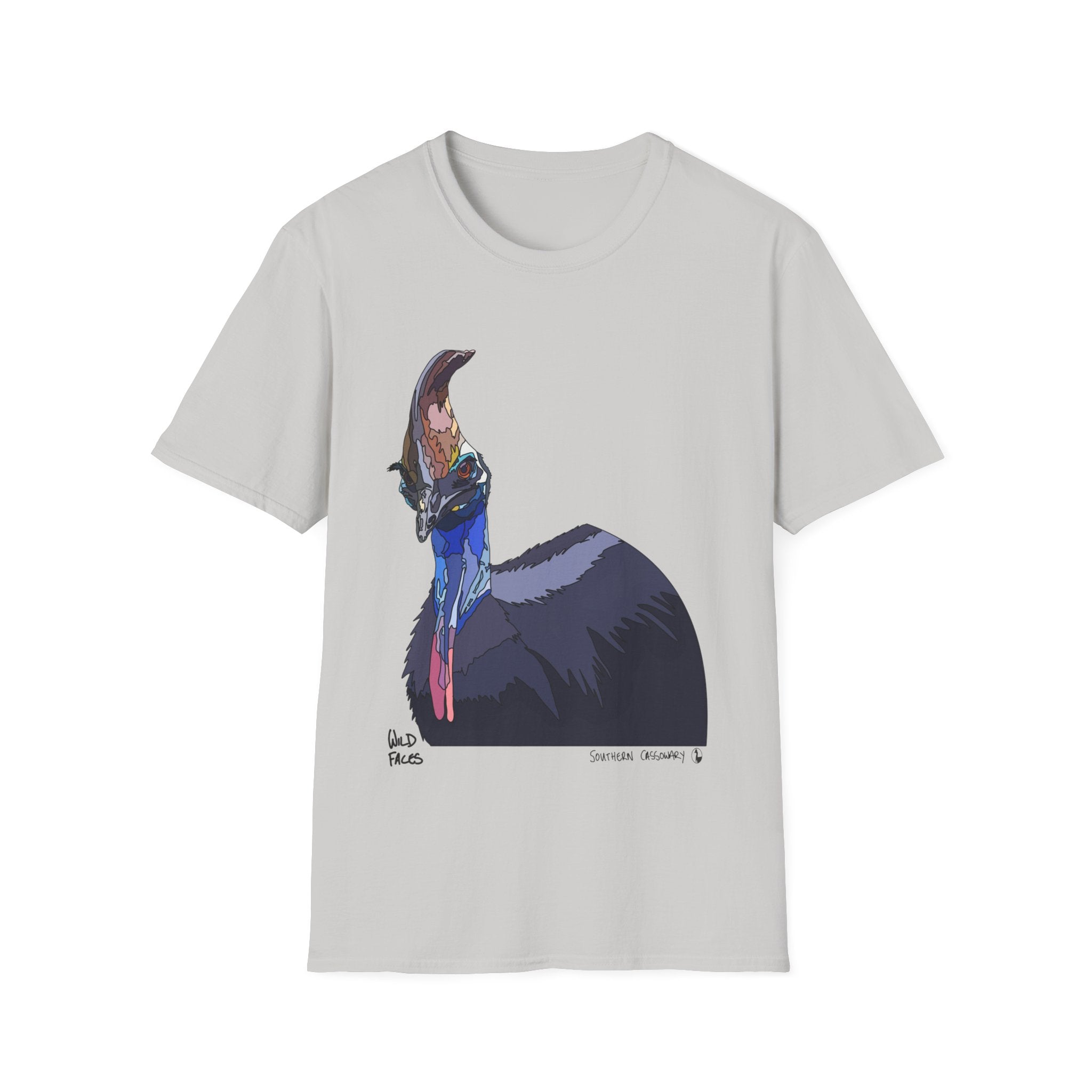 Southern Cassowary - Unisex Softstyle T-Shirt Printify