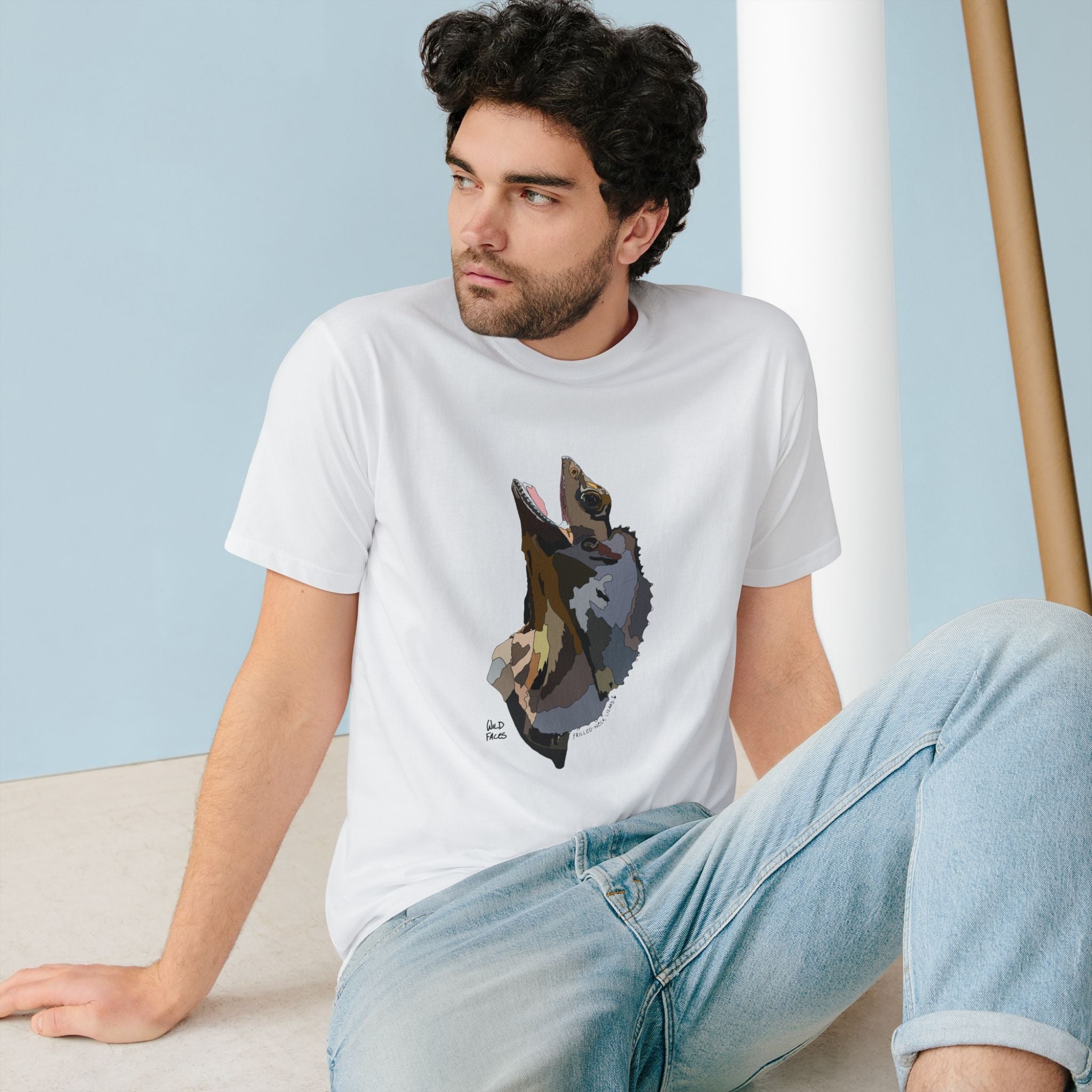 Frilled-nek Lizard | Organic Staple T-shirt Printify