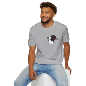 Hooded Plover Head-Small design- Unisex Softstyle T-Shirt Printify