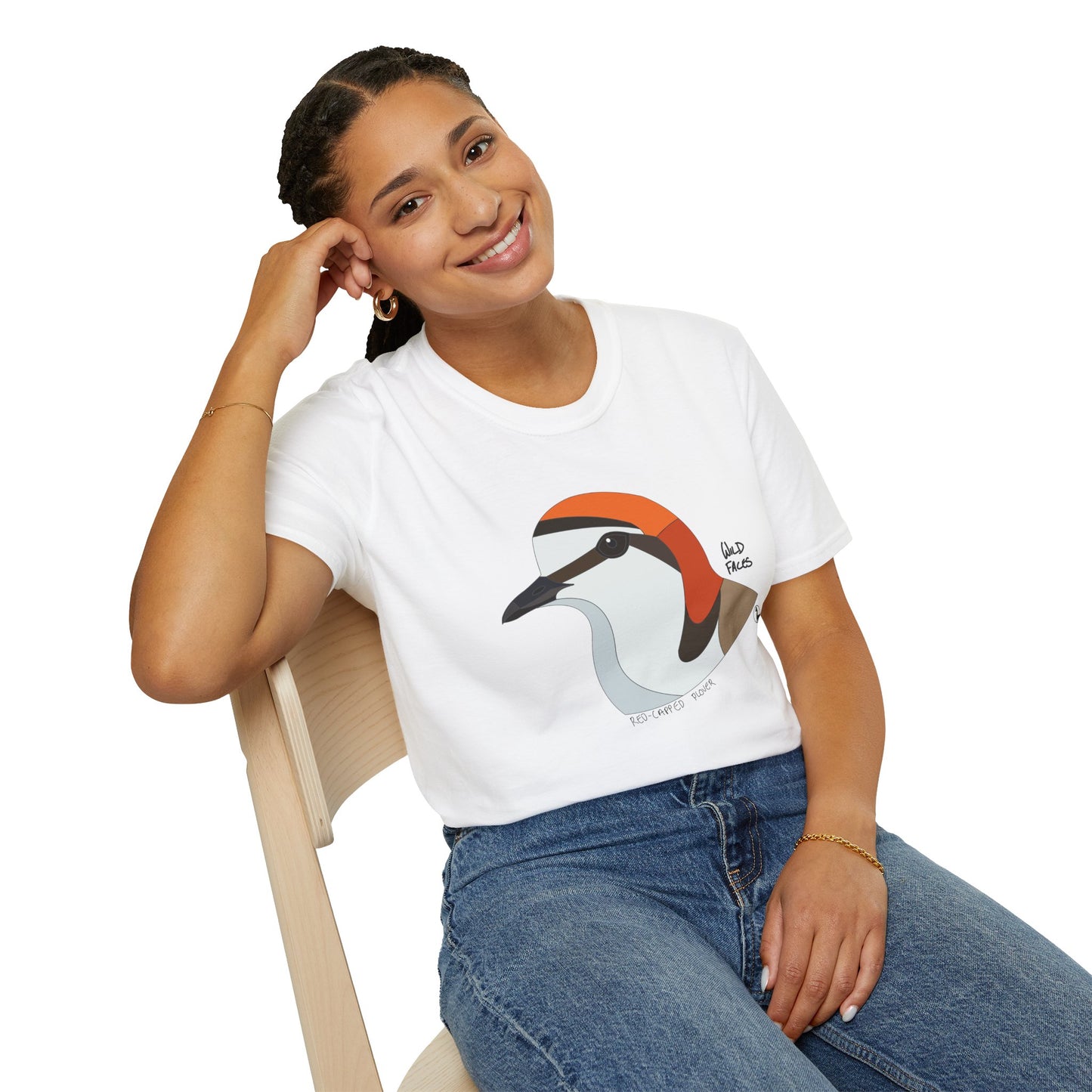 Red-capped Plover - Unisex Softstyle T-Shirt