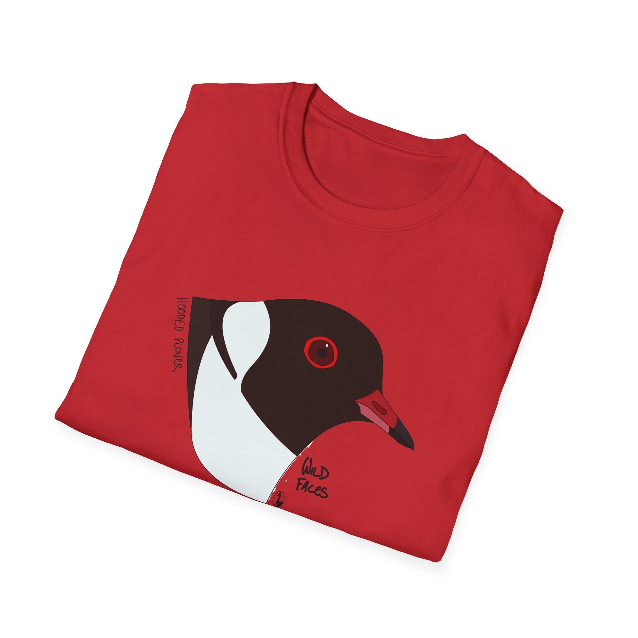 Hooded Plover Head- Unisex Softstyle T-Shirt Printify