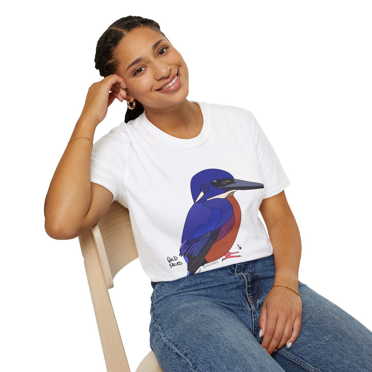 Azure Kingfisher - Unisex Softstyle T-Shirt