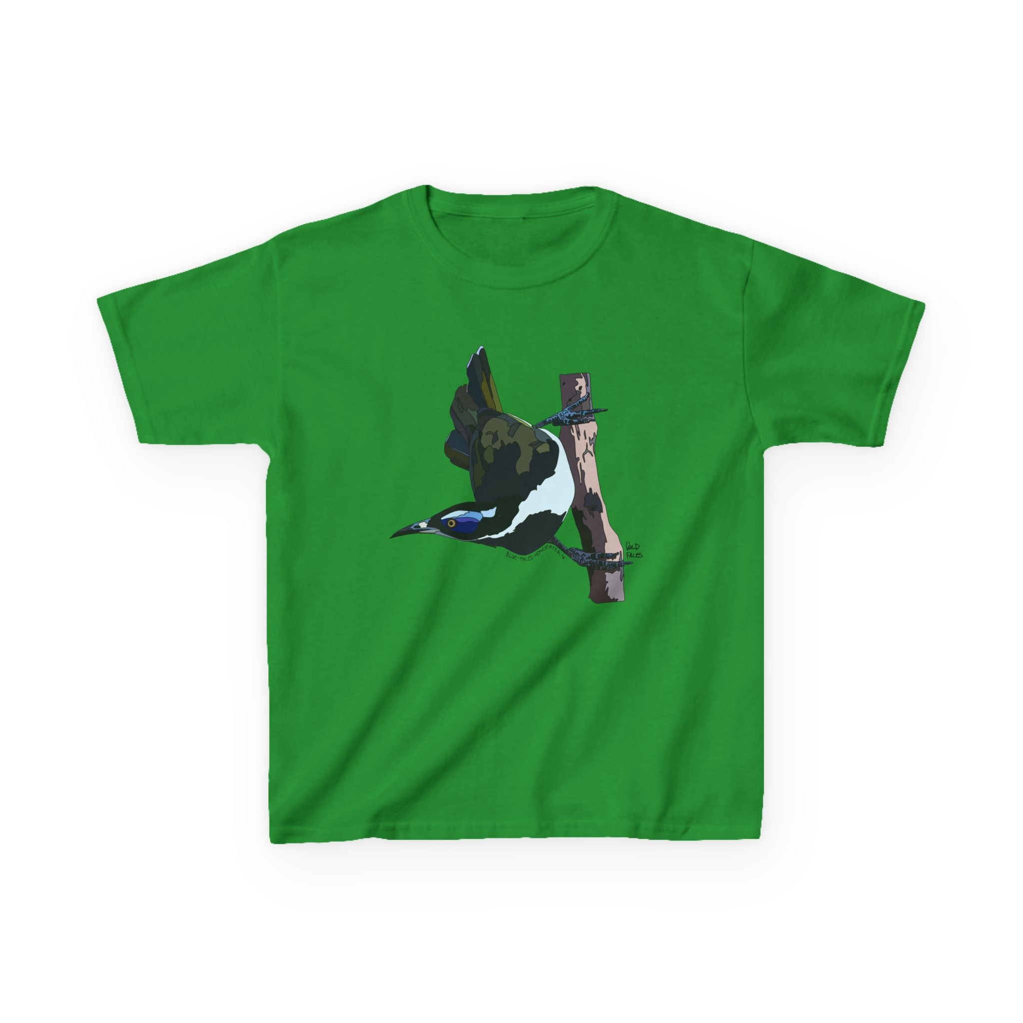 Blue-faced Honeyeater | Kids Heavy Cotton™ Tee Printify