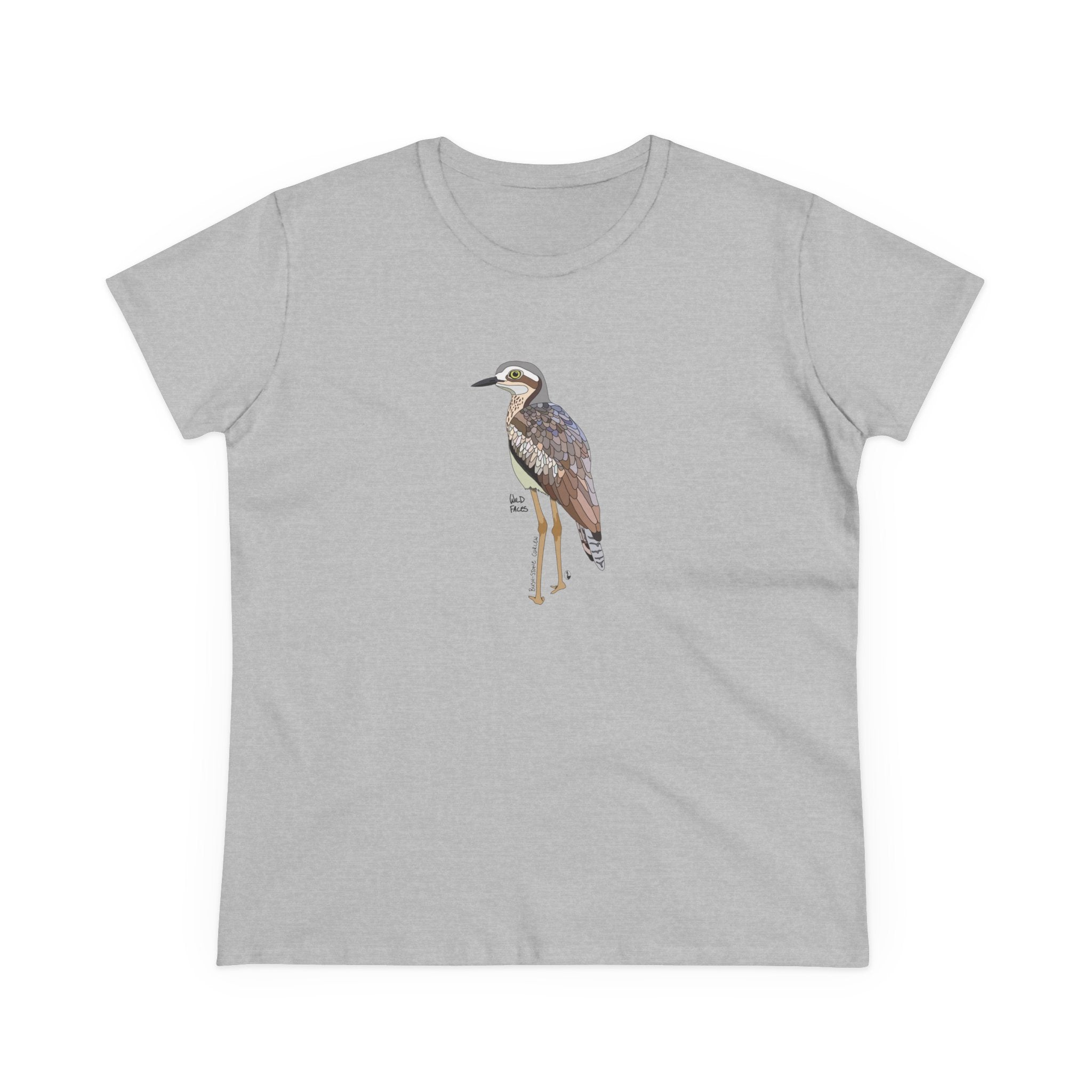 Bush Stone-curlew - Women's Midweight Cotton Tee
