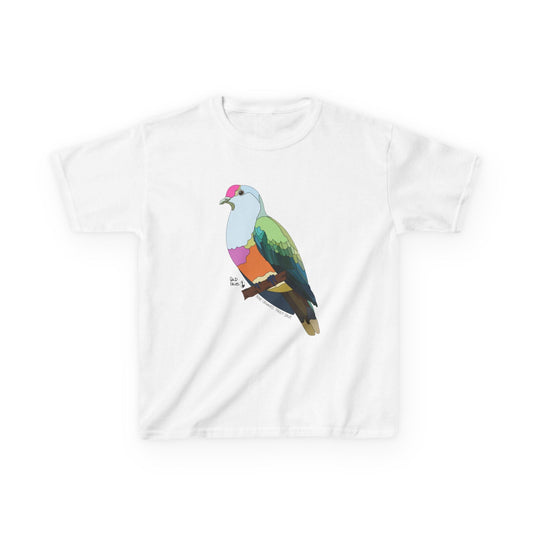 Rose-crowned Fruit Dove | Kids Heavy Cotton™ Tee Printify
