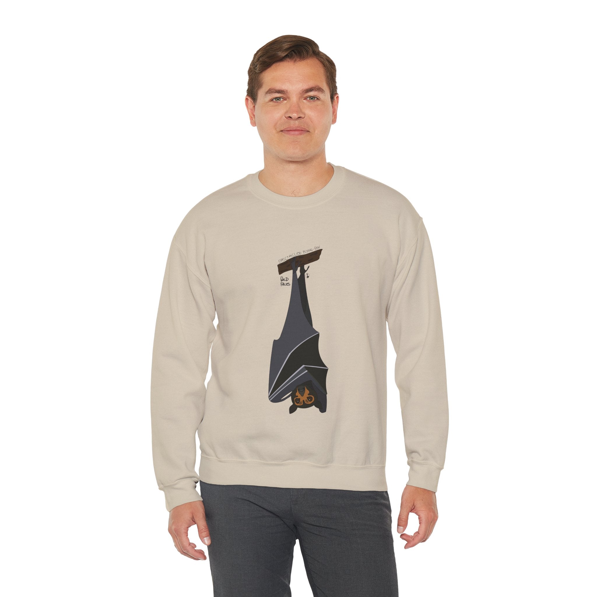 Spectacled Flying Fox Sweatshirt | Unisex Heavy Blend™ Crewneck Printify