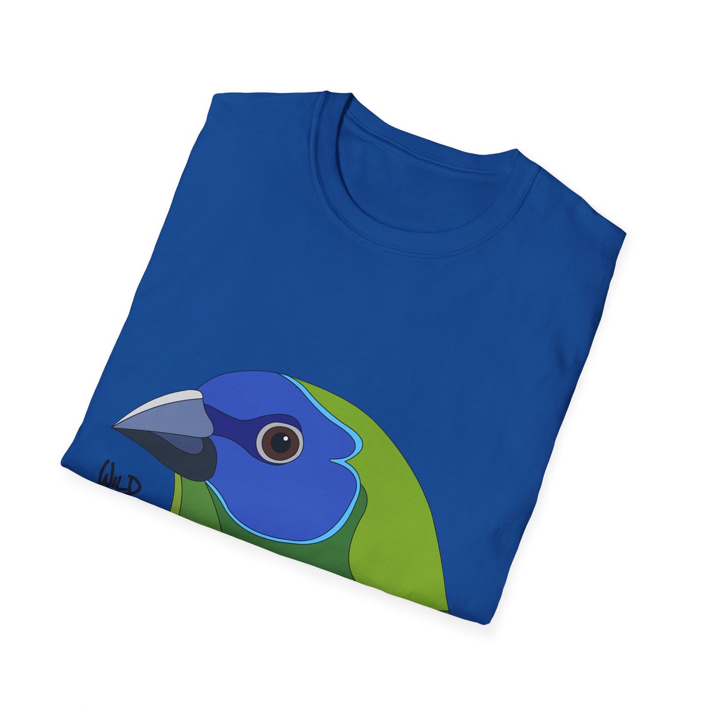 Blue-faced Parrotfinch - Unisex Softstyle T-Shirt Printify