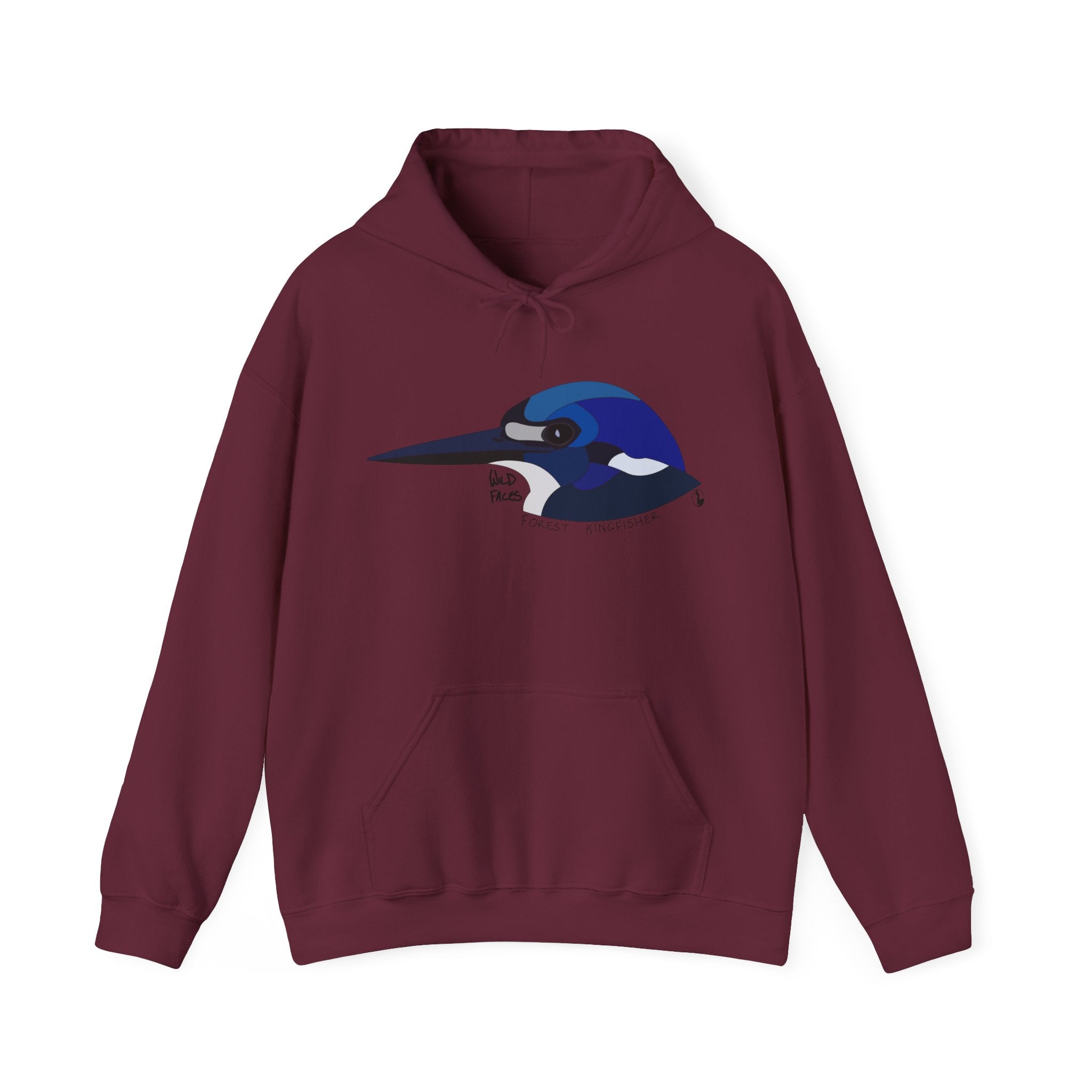 Forest Kingfisher Head | Unisex Heavy Blend™ Hooded Sweatshirt Printify