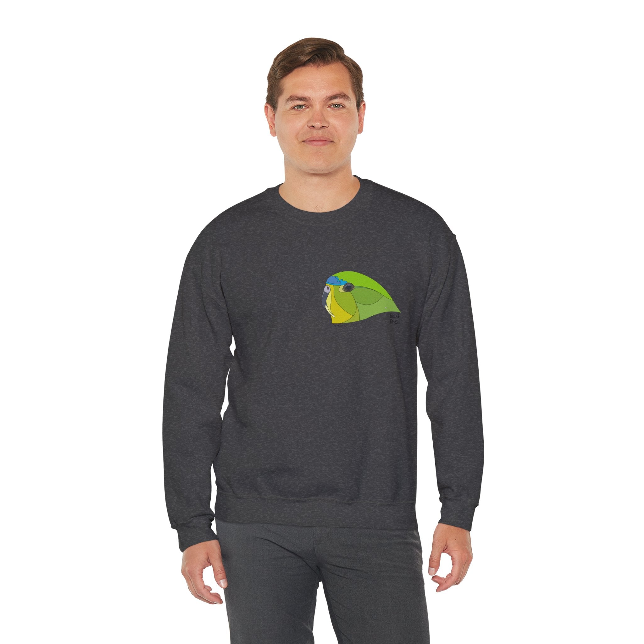 Orange-bellied Parrot Sweatshirt | Unisex Heavy Blend™ Crewneck Printify