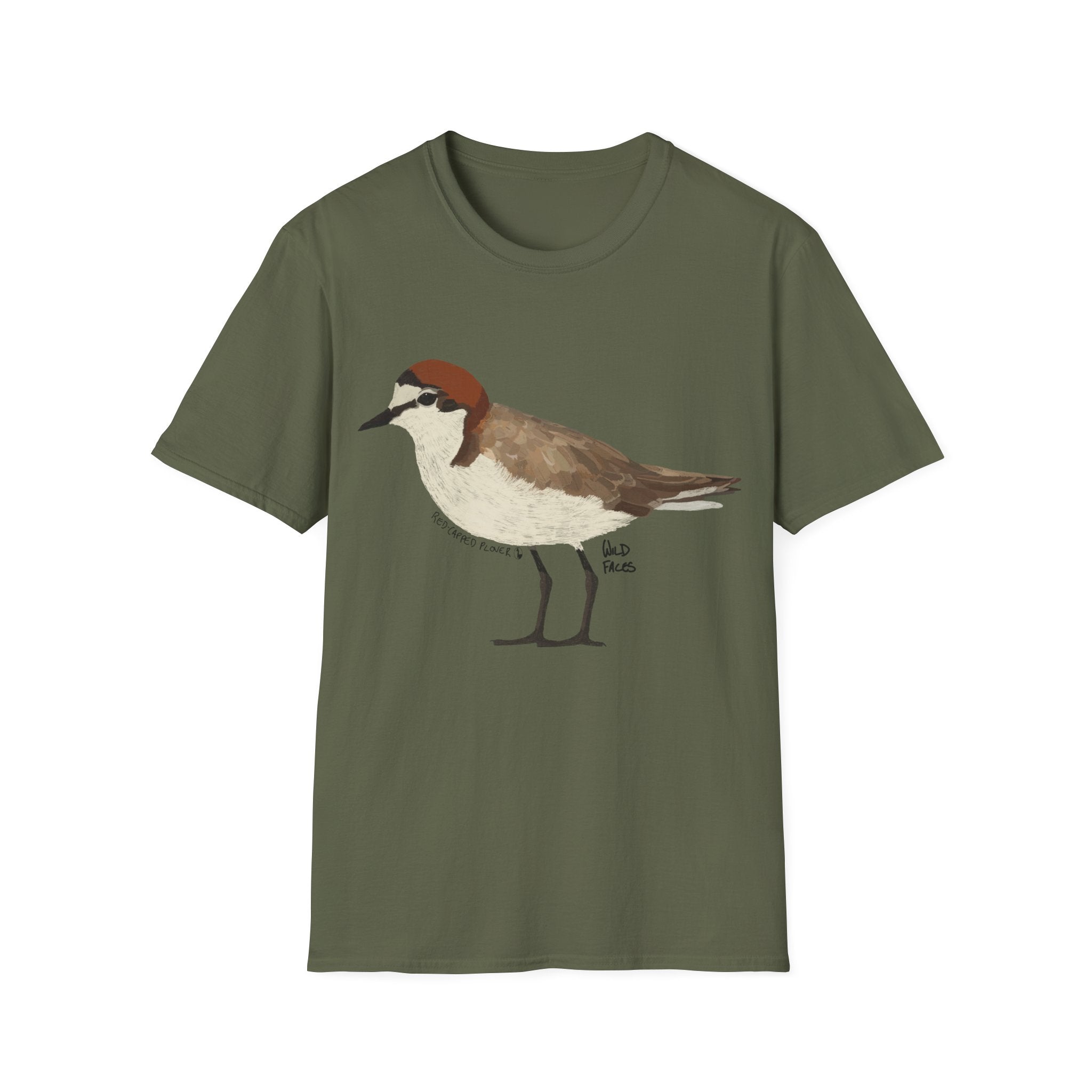 Red-capped Plover (body) - Unisex Softstyle T-Shirt
