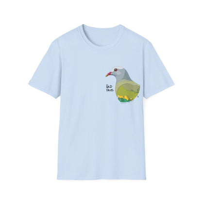 Wompoo Fruit Dove - Small design - Unisex Softstyle T-Shirt Printify