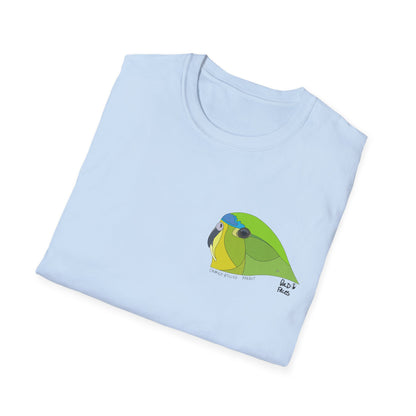 Orange-bellied Parrot - Small design- Unisex Softstyle T-Shirt