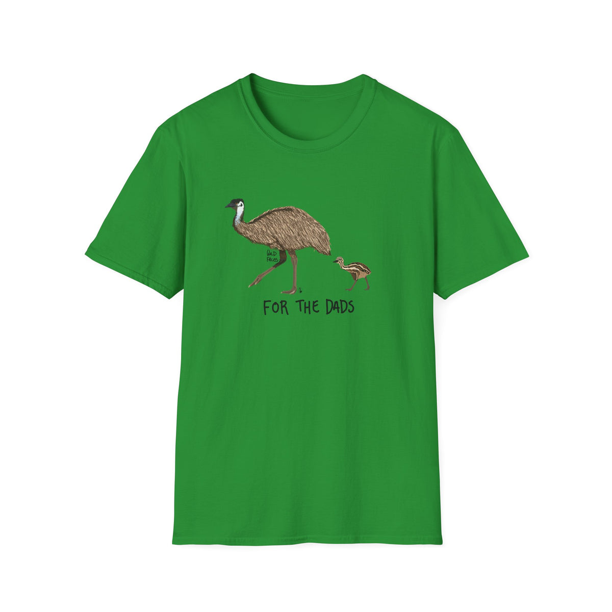 For the dads (1 chick) - Emu - Unisex Softstyle T-Shirt