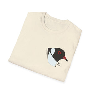 Hooded Plover Head-Small design- Unisex Softstyle T-Shirt Printify