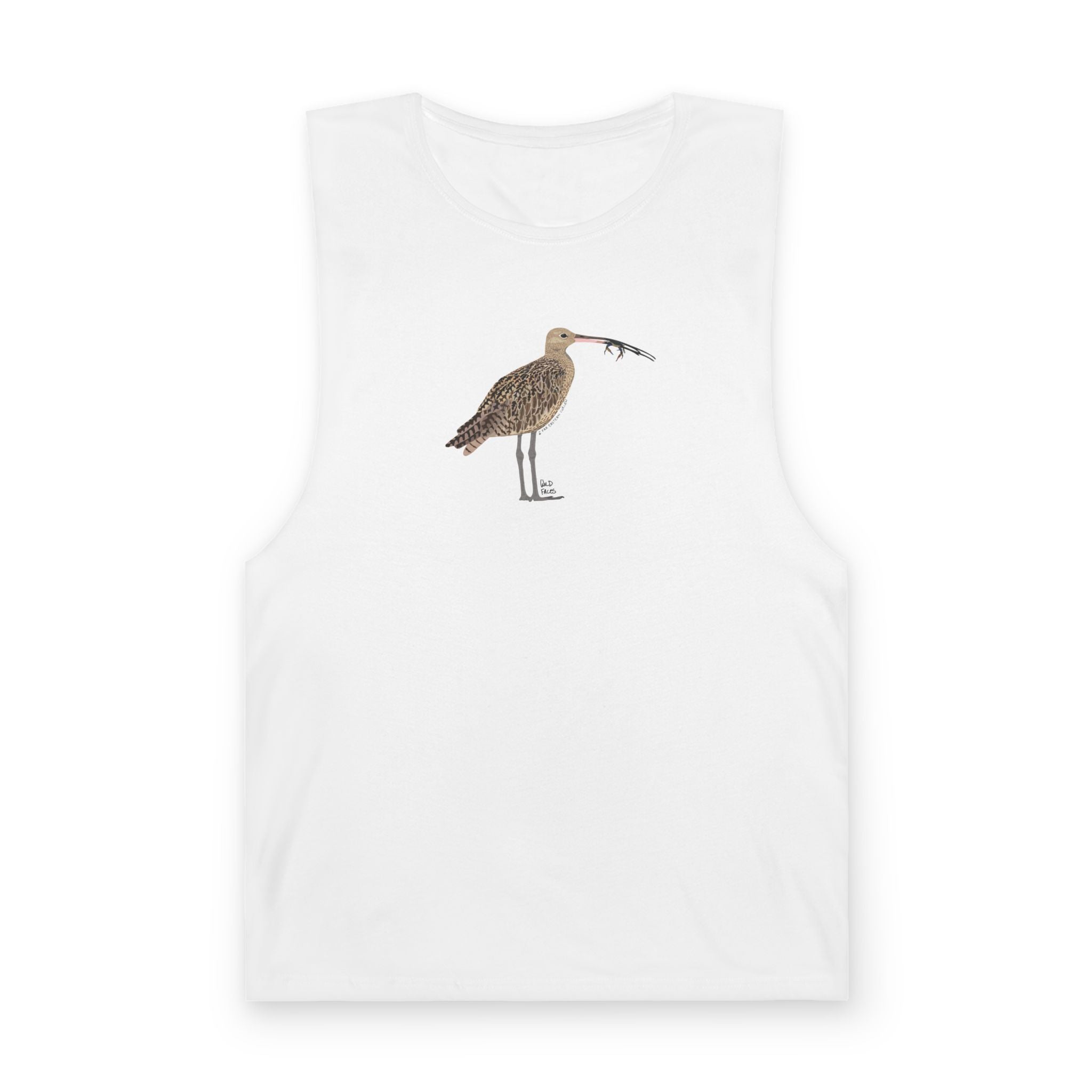 Eastern Curlew (feeding) - Unisex Barnard Tank