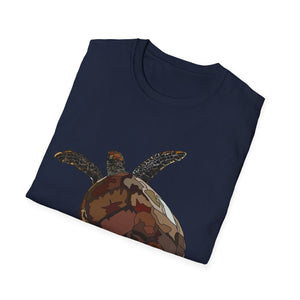 Green Turtle - Unisex Softstyle T-Shirt Printify