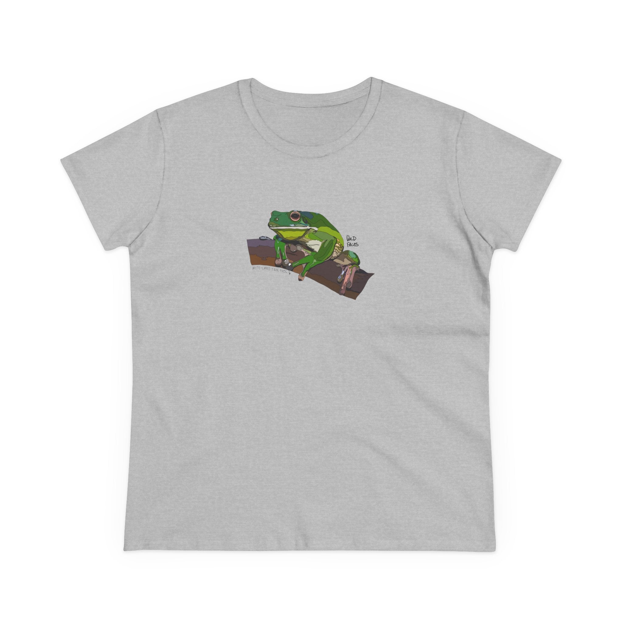 White-lipped Tree Frog - Women's Midweight Cotton Tee