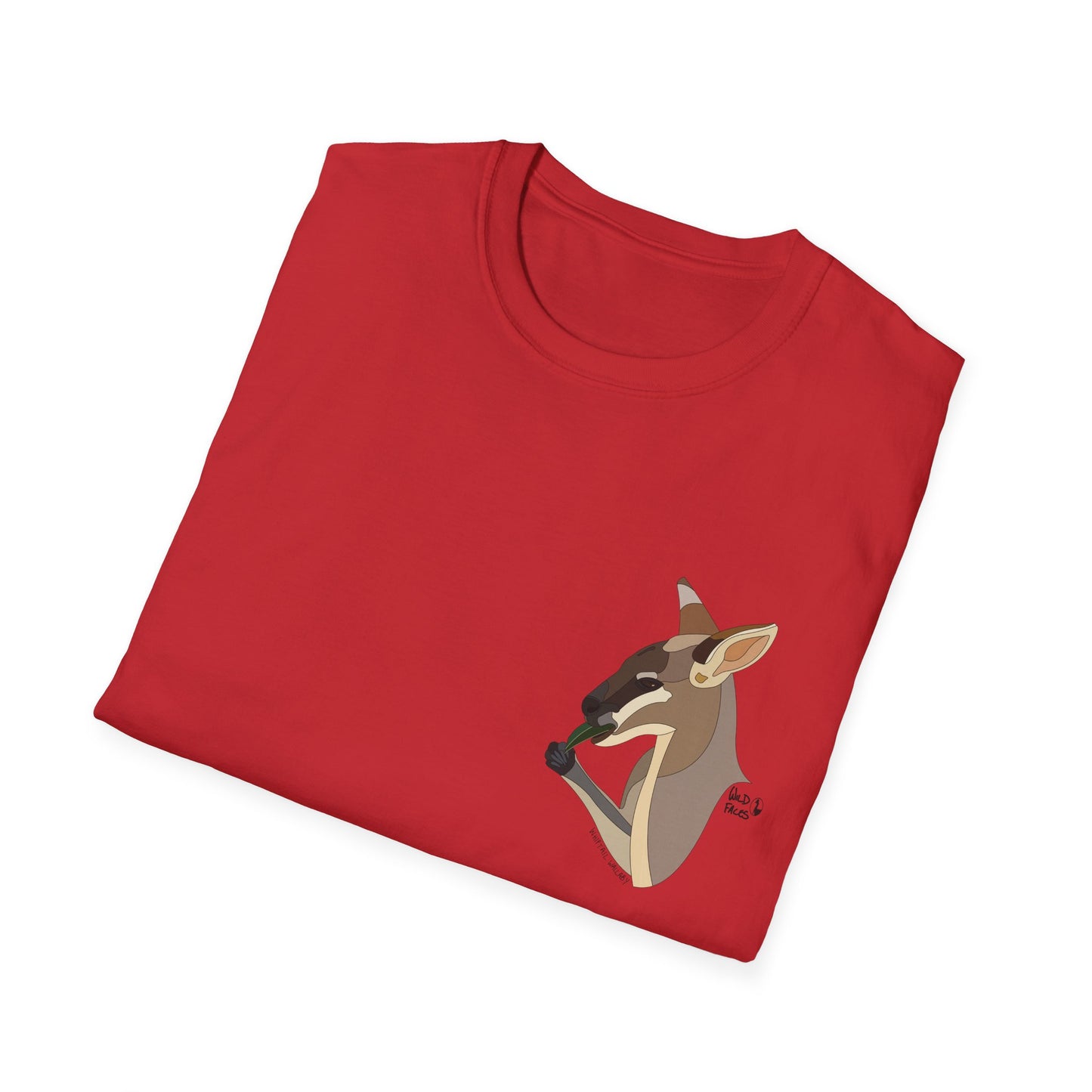 Whiptail Wallaby - Small design - Unisex Softstyle T-Shirt Printify