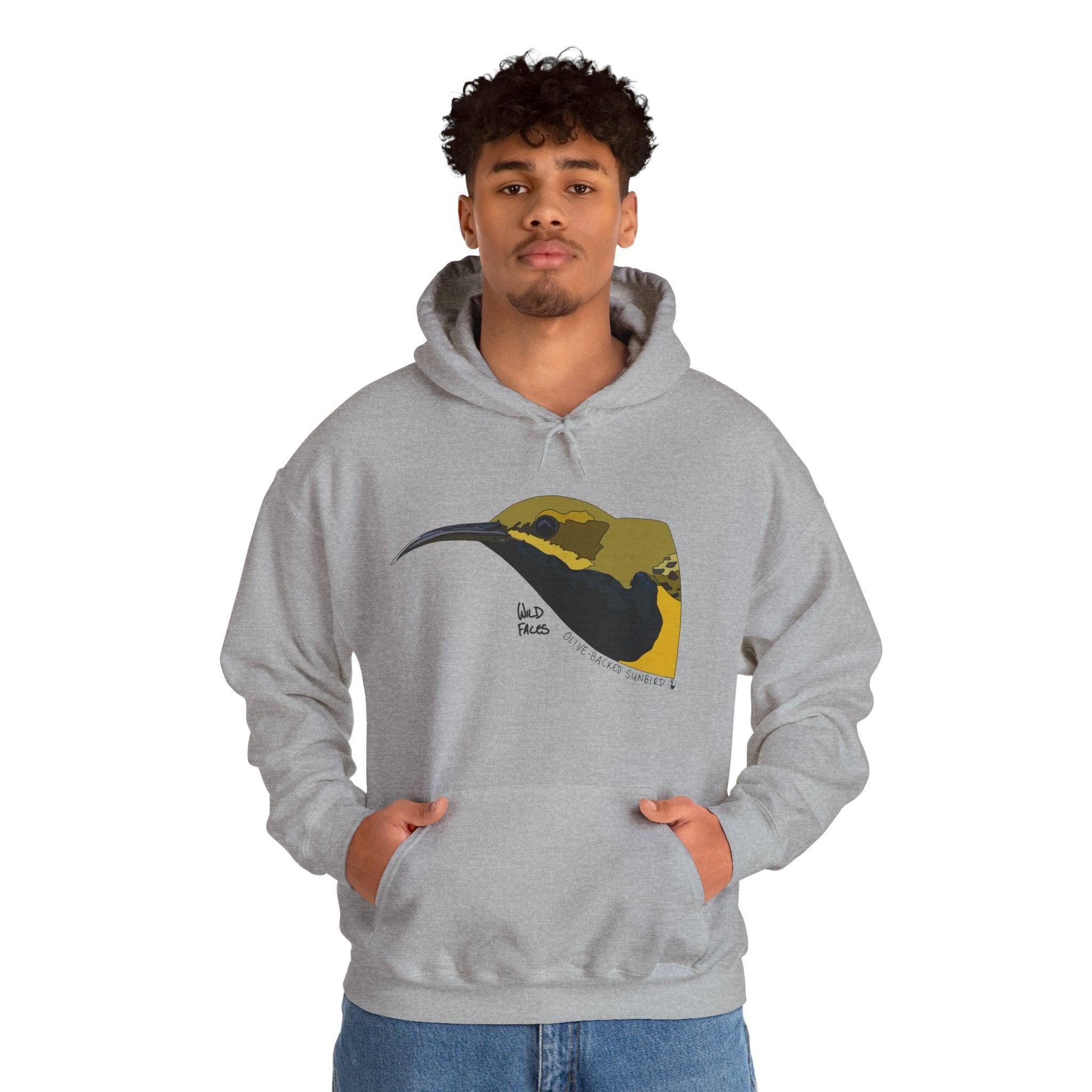 Olive-backed Sunbird | Unisex Heavy Blend™ Hooded Sweatshirt Printify