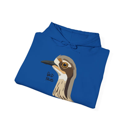 Bush-stone Curlew (head) | Unisex Heavy Blend™ Hooded Sweatshirt