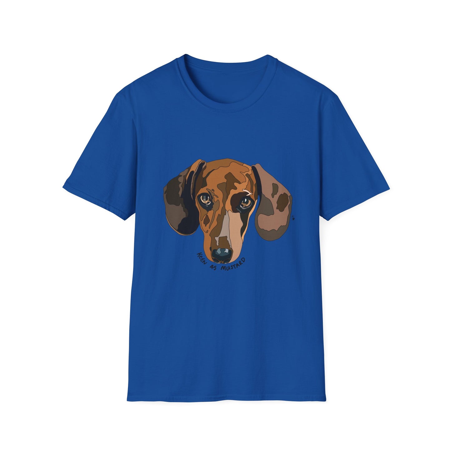Dachshund (Keen as mustard) - Unisex Softstyle T-Shirt