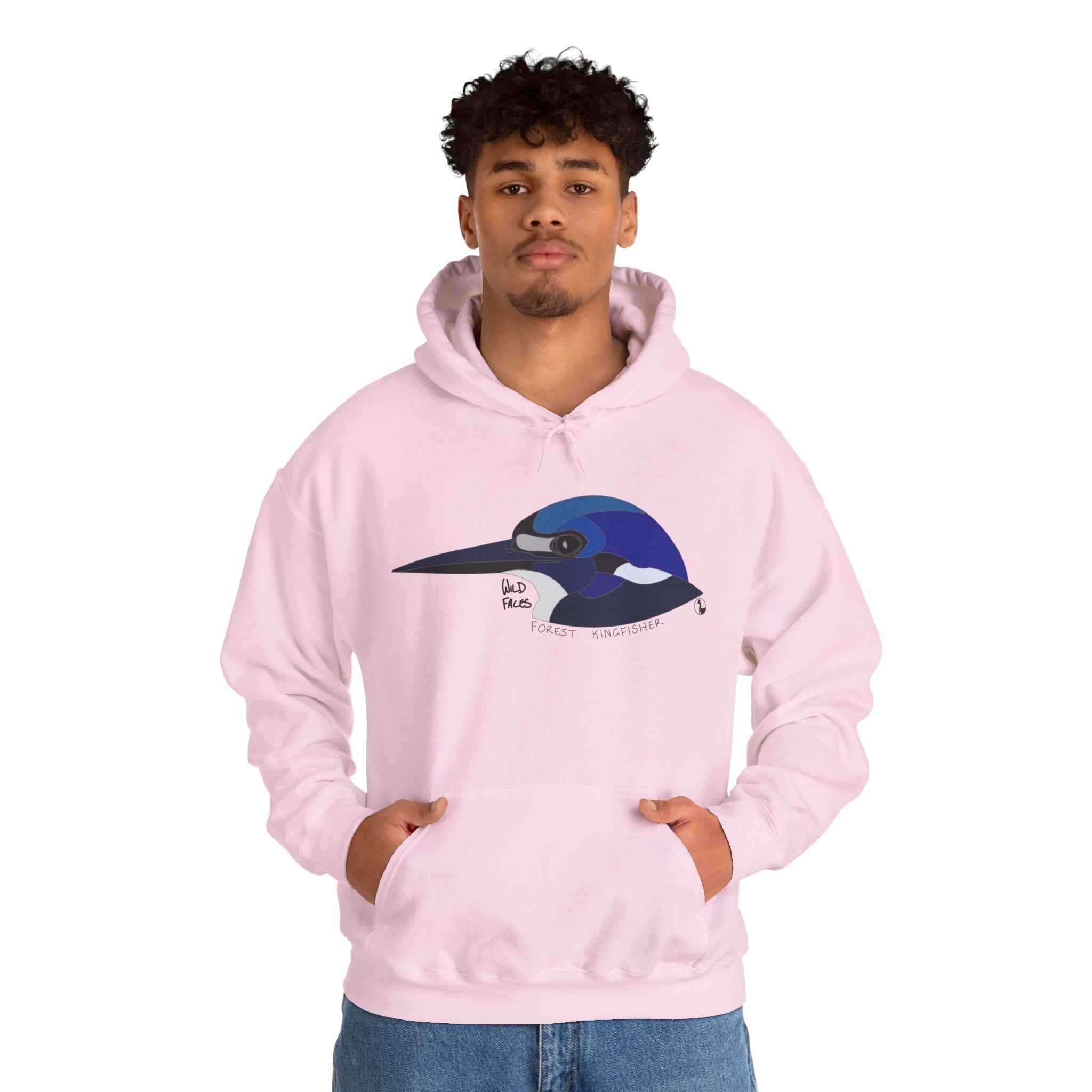 Forest Kingfisher Head | Unisex Heavy Blend™ Hooded Sweatshirt Printify