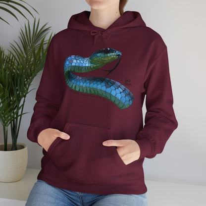 Blue Phase Common Tree-snake | Unisex Heavy Blend™ Hooded Sweatshirt