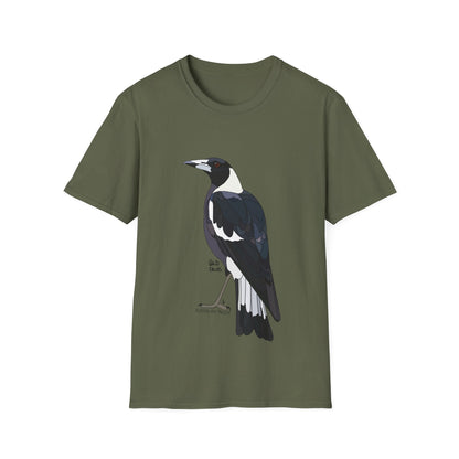 Australian Magpie - Unisex Softstyle T-Shirt