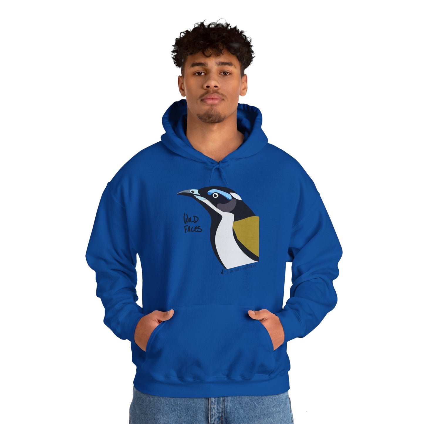 Blue-faced Honeyeater | Unisex Heavy Blend™ Hooded Sweatshirt