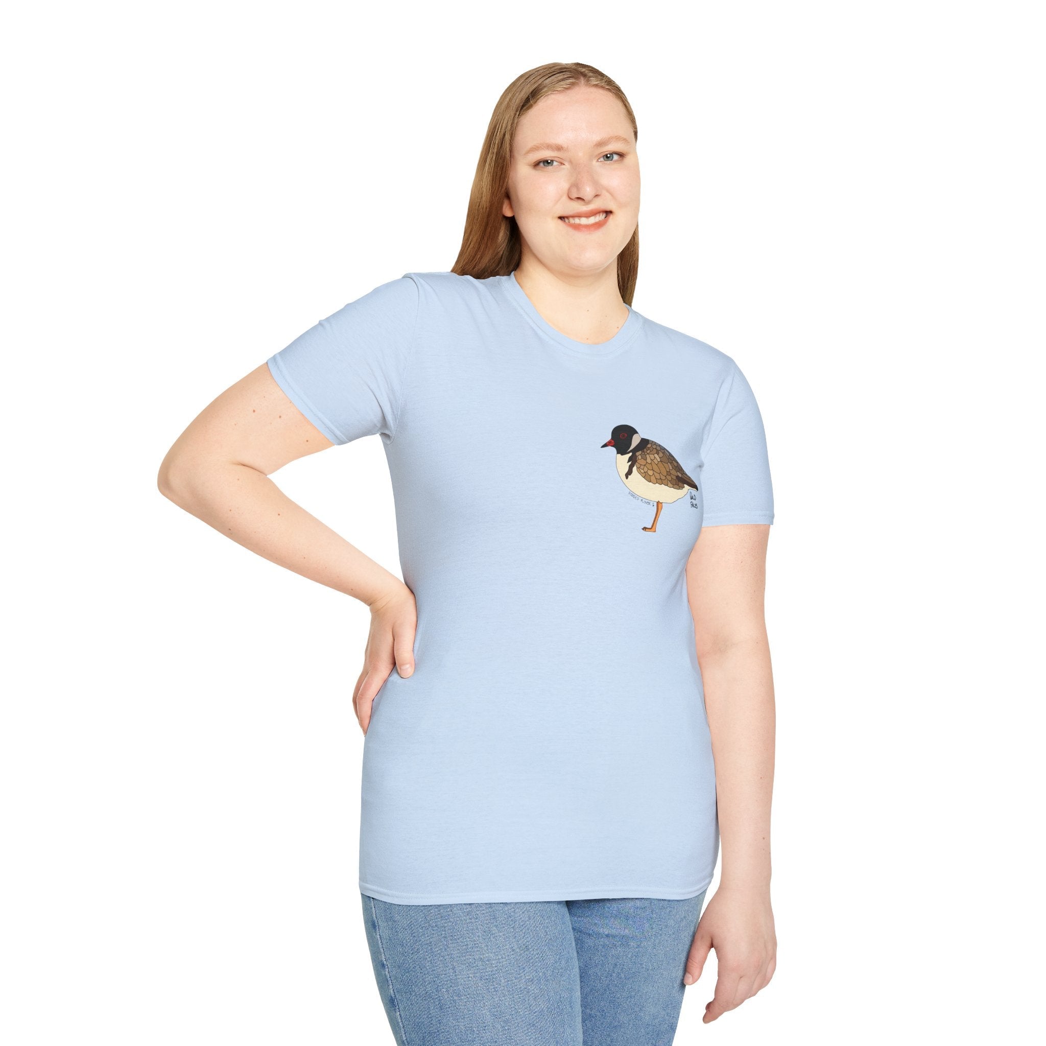Hooded Plover - Small design - Unisex Softstyle T-Shirt Printify