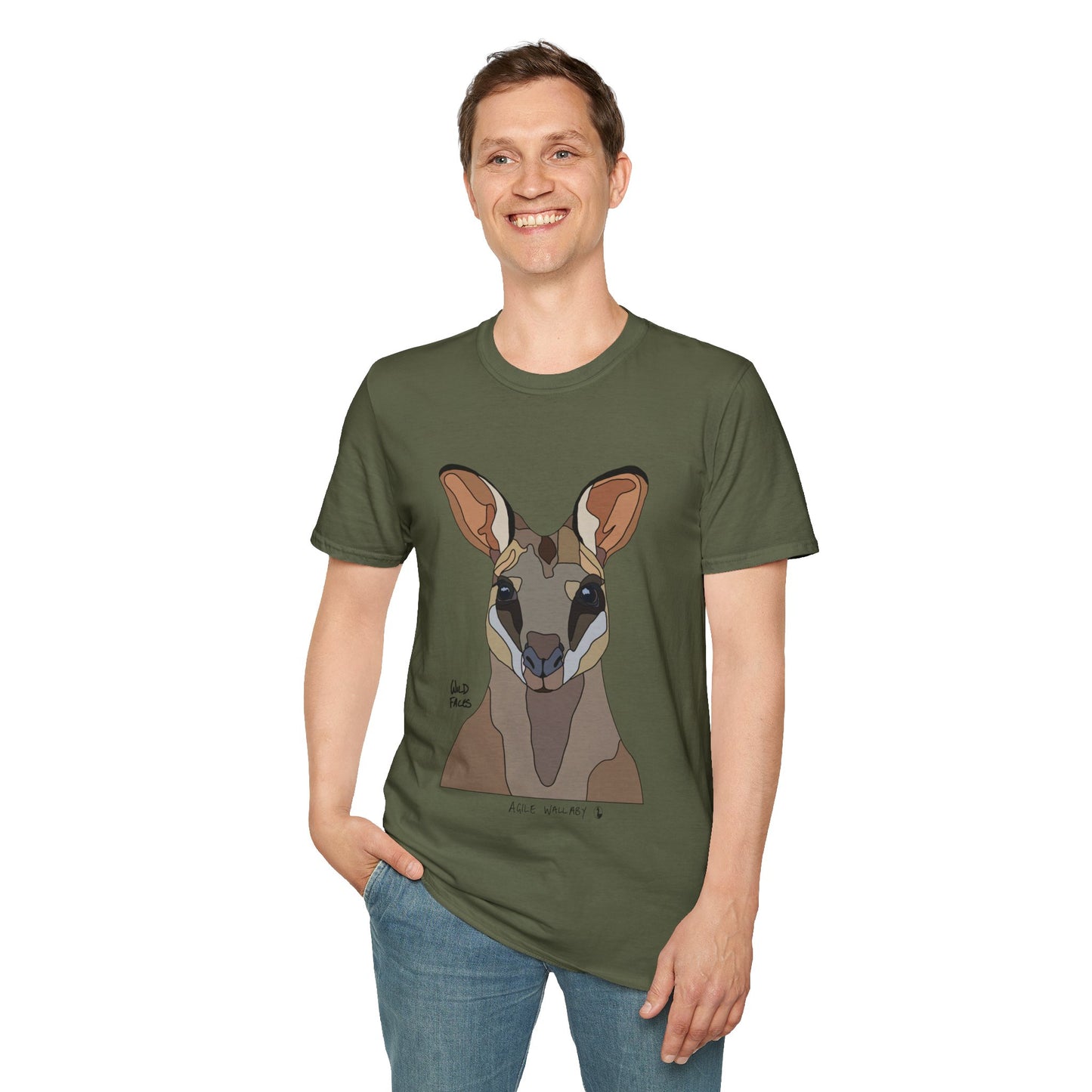 Agile Wallaby - Unisex Softstyle T-Shirt