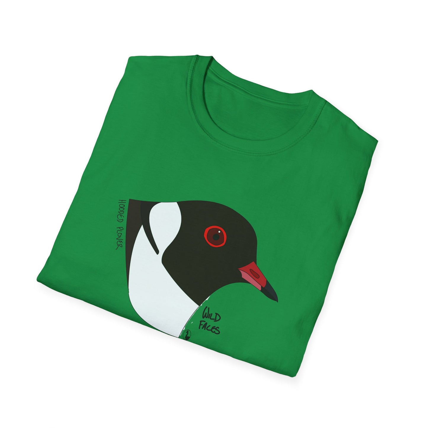 Hooded Plover Head- Unisex Softstyle T-Shirt