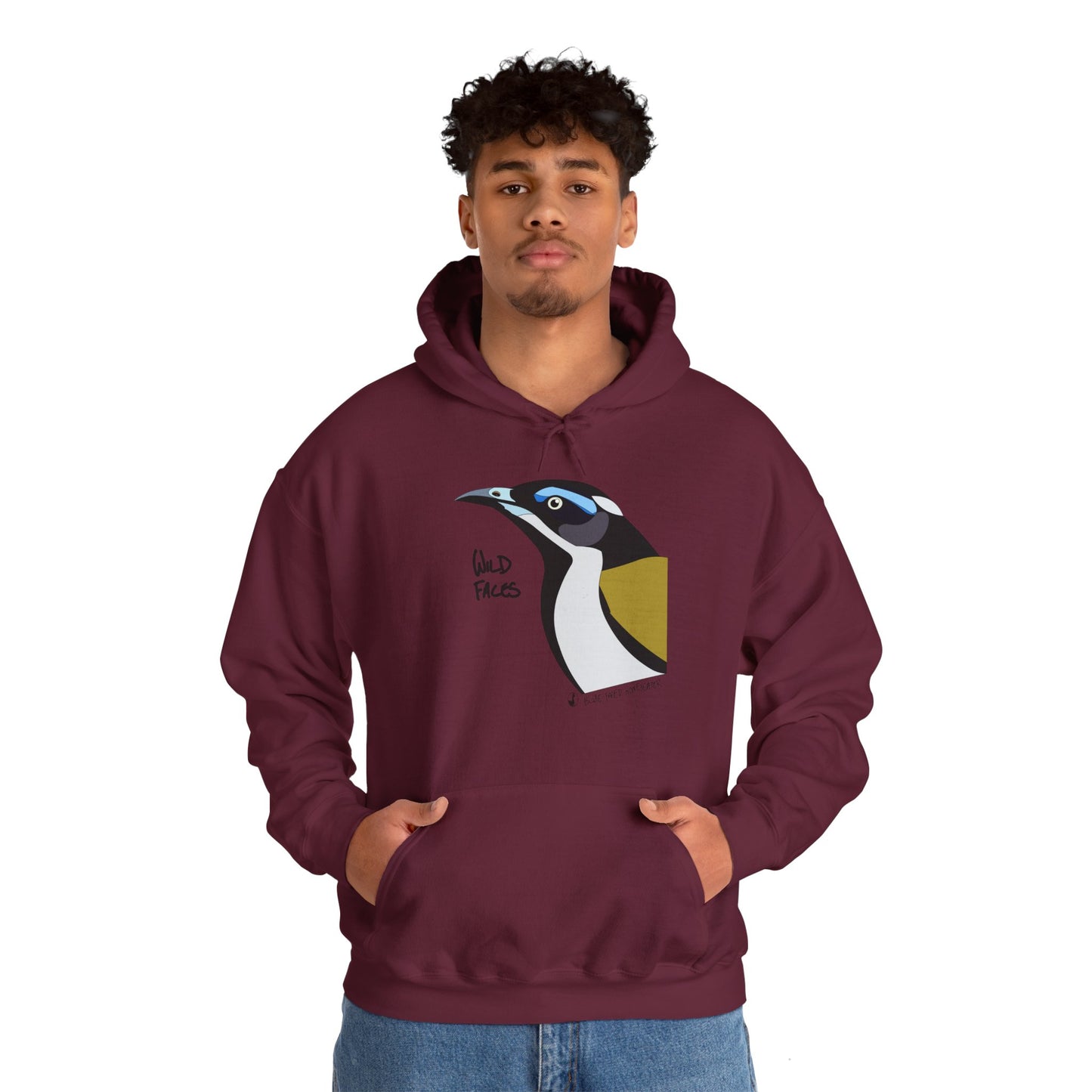 Blue-faced Honeyeater | Unisex Heavy Blend™ Hooded Sweatshirt