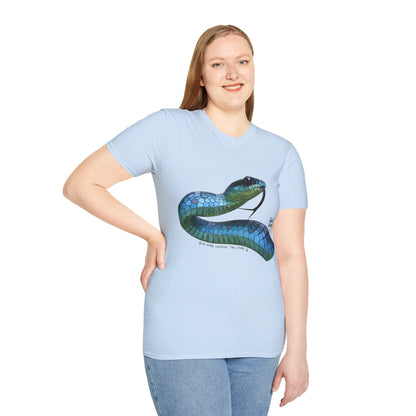 Blue Phase Common Tree-Snake - Unisex Softstyle T-Shirt