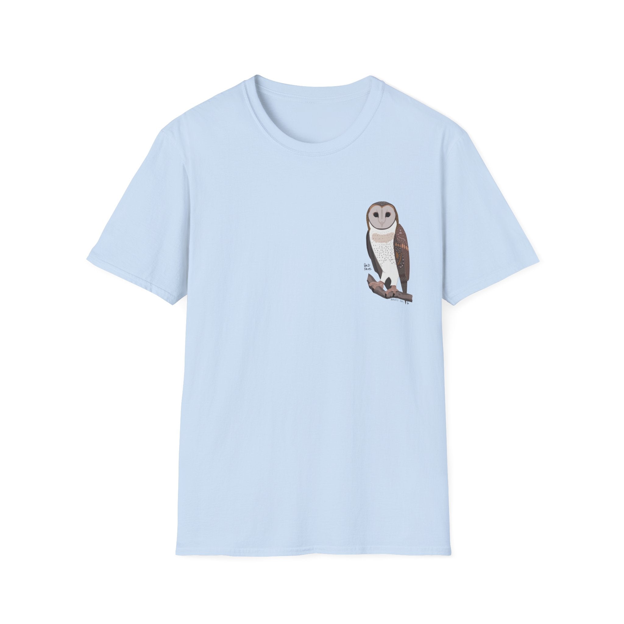 Masked Owl - Small design - Unisex Softstyle T-Shirt
